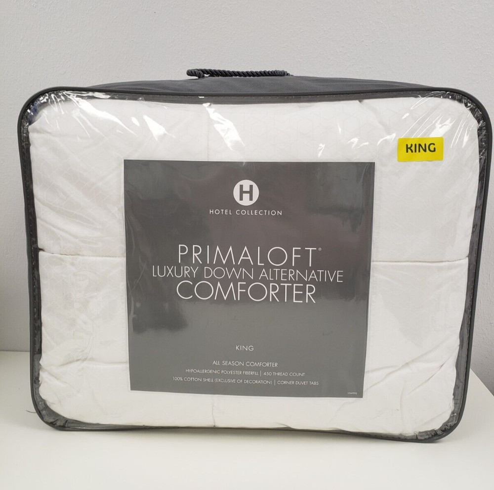 Hotel Collection Primaloft Hi Loft Down Alternative KING Comforter White