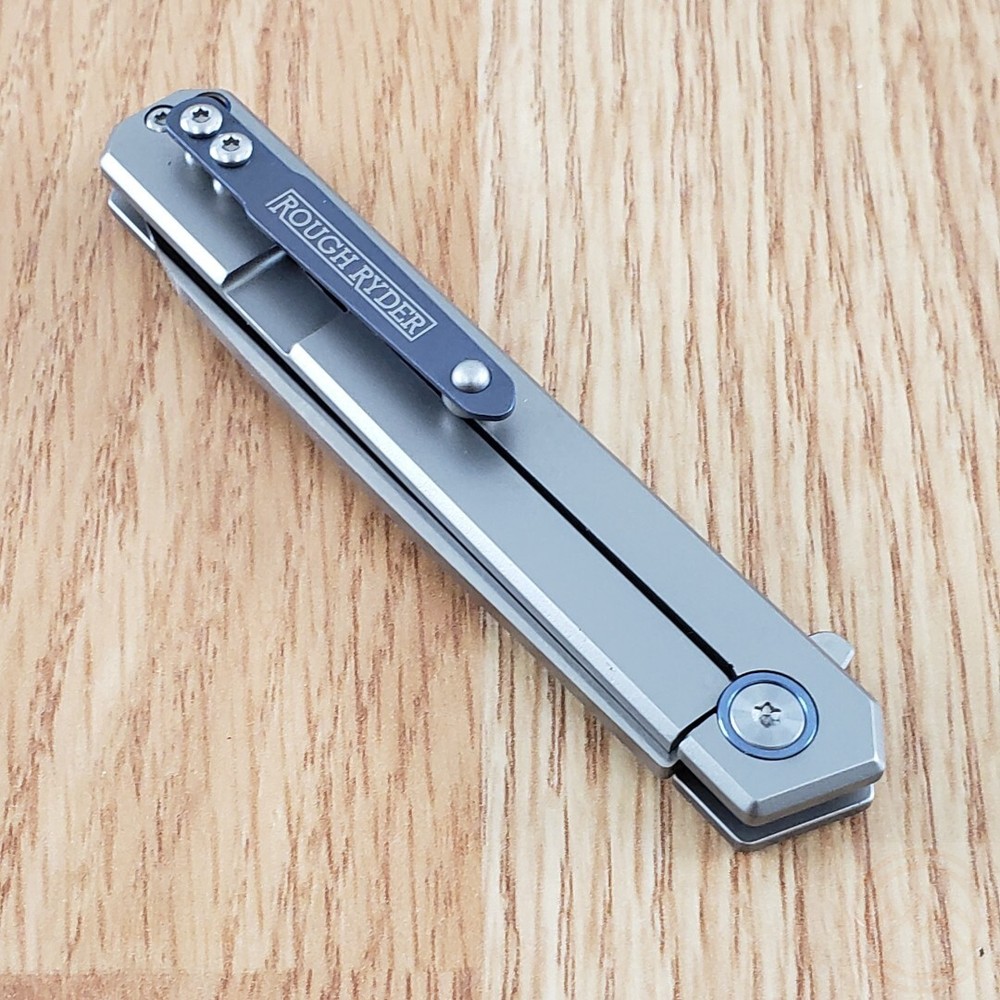 Rough Ryder Linerlock Folding Knife 2.75" D2 Tool Steel Blade Stainless Handle