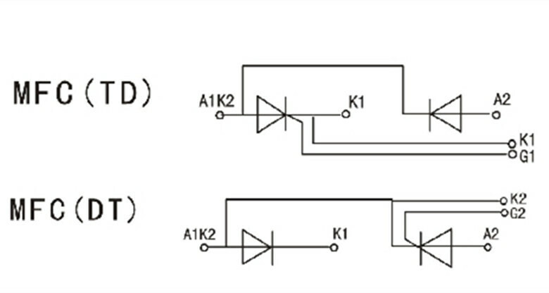 MFC200A1600V Semi-control Module Rectifier SCR MFC200A-16 1600V