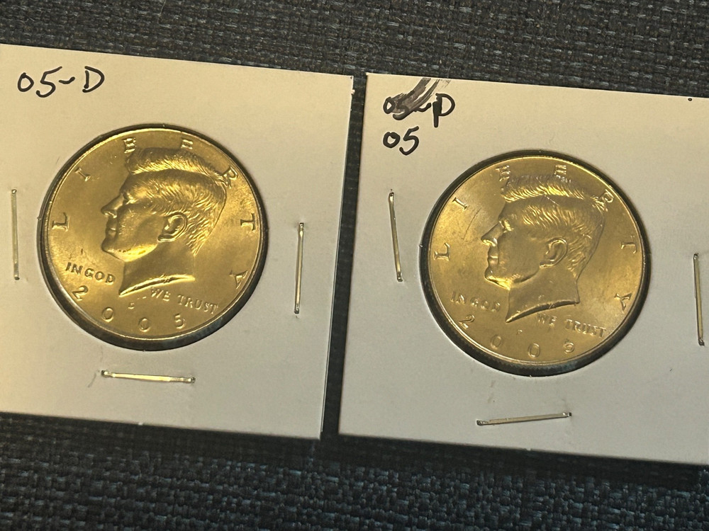 2005 P & D Kennedy Half Dollars a