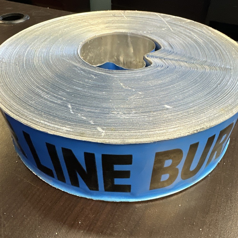 CAUTION WATER LINE BURIED BELOW - Detectable Underground Warning Tape 3” Wide