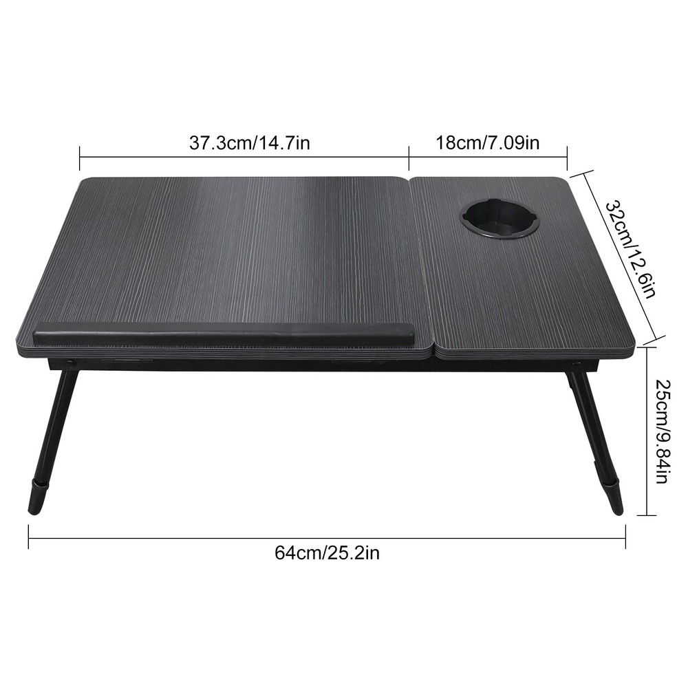 Foldable Laptop Table Stand Lap Sofa Bed Tray Computer Notebook Desk Adjustable