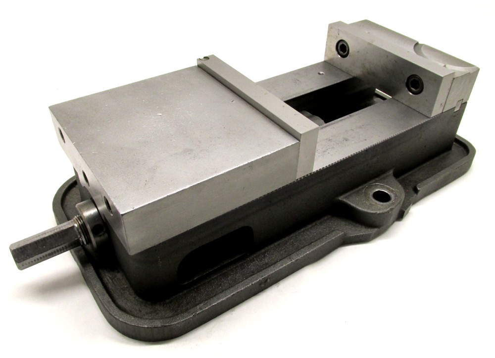 KURT ANGLOCK 6" MILLING MACHINE VISE w/ JAWS & HANDLE - #D60