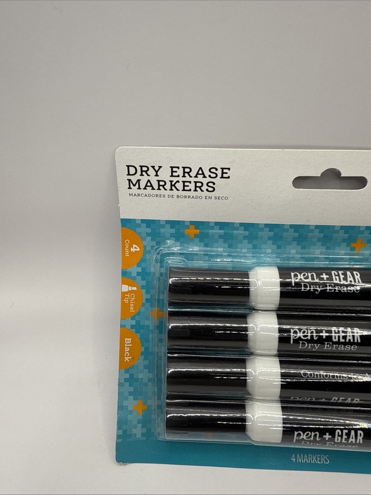 Dry Erase Marker Chisel Tip 4 Count
