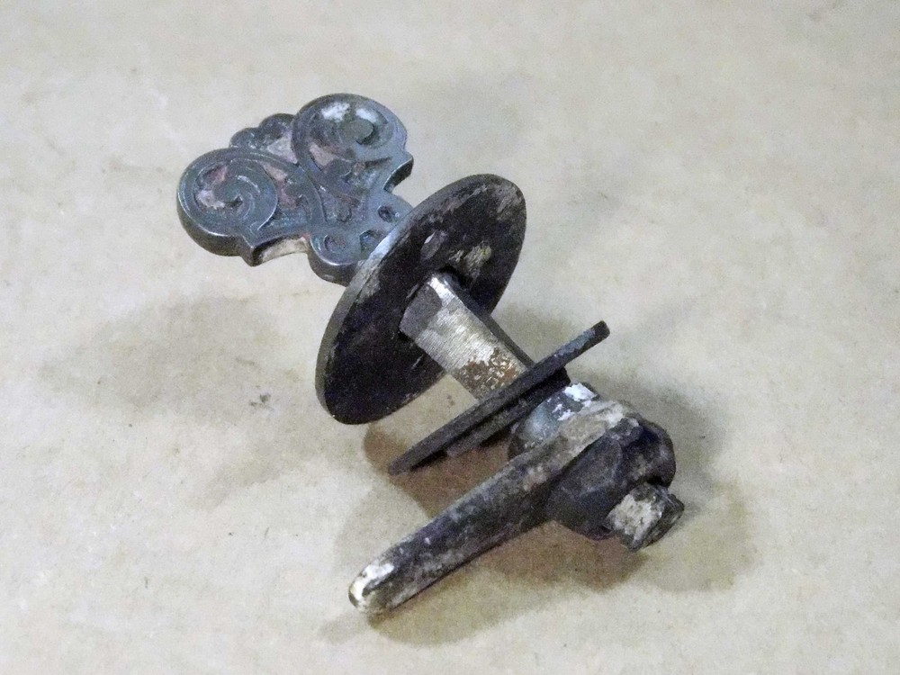 Unusual original Victorian thumb turn latch