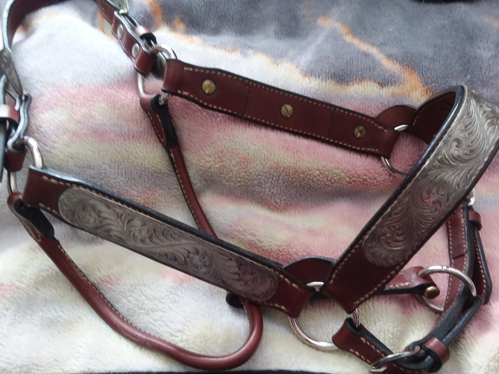 Bob's Custom Tack sterling silver show halter