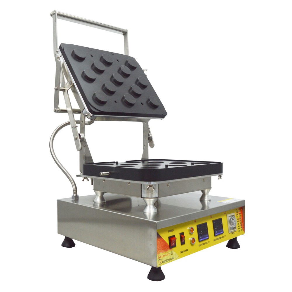 Commercial Donut Waffle Crispy Pie Nonstick Machine Replaceable Template 110V