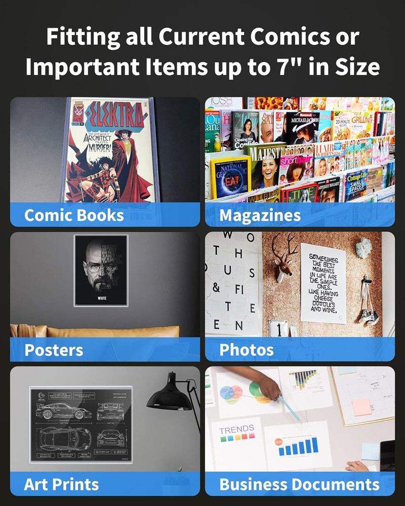 Comic Book Top Loaders for Current, Toploader Hard Sleeves Holder for Comic