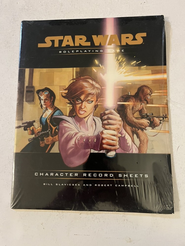 Star Wars Role Playing Game Character Record Sheets. Sealed. Never Been Used