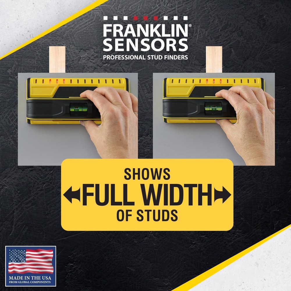 ProSensor T13 Stud Finder with 13-Sensors, Large, Yellow