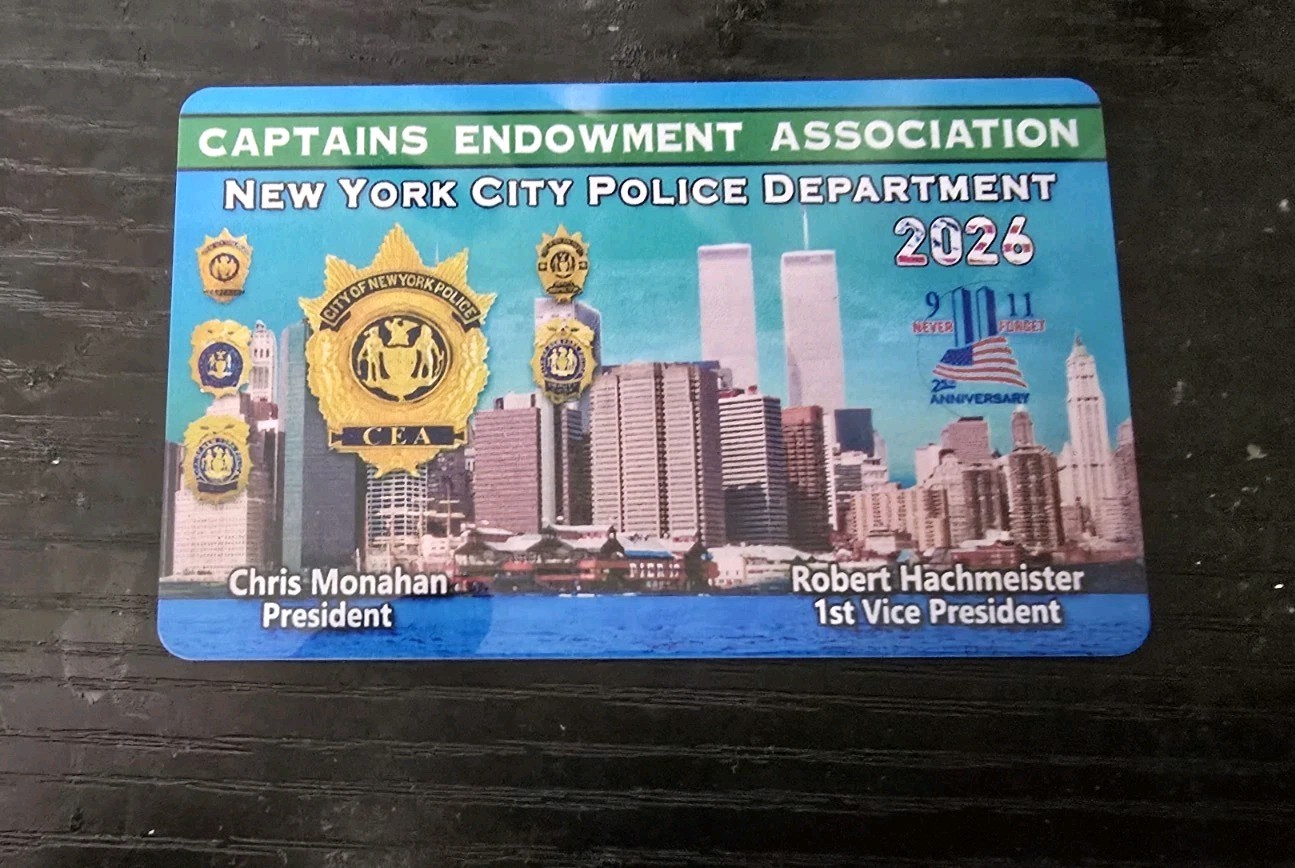 NYPD  Captain Card 2026  . Unsigned.