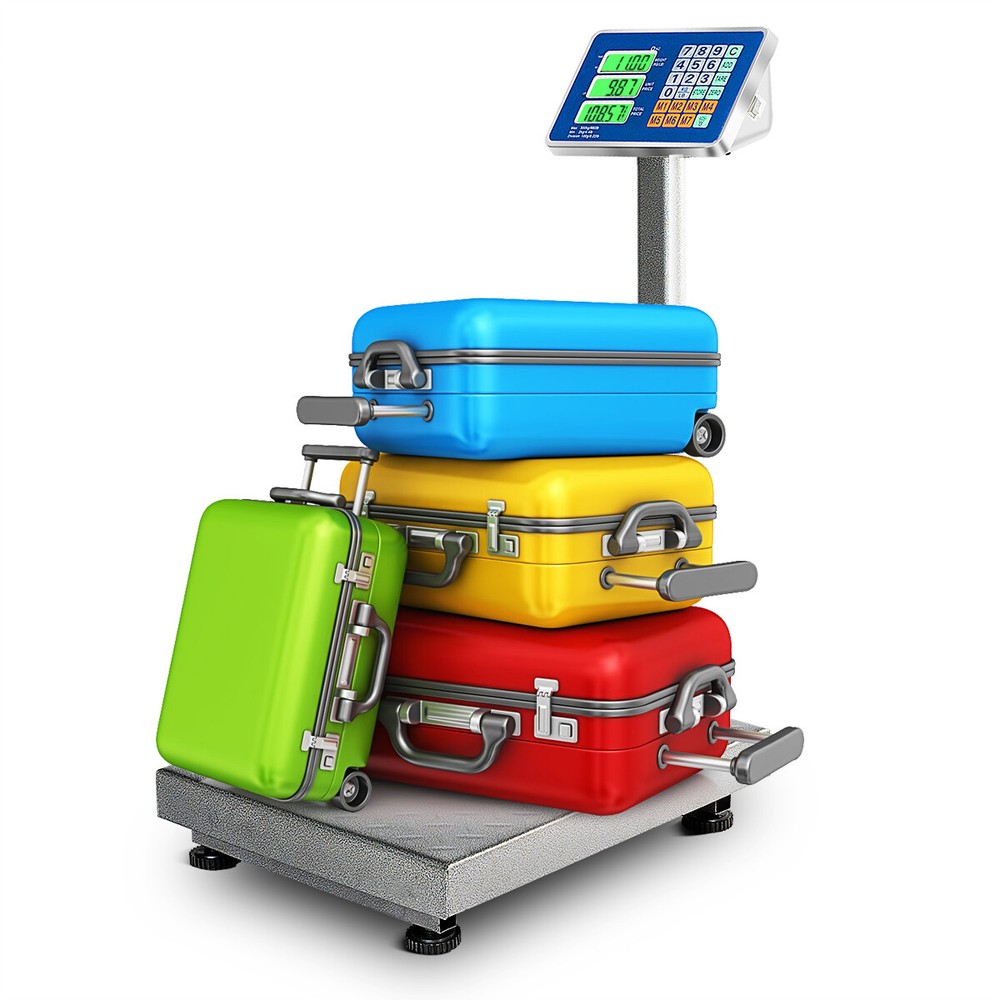 660 lbs Digital Platform Scale Electronic Postal w/ High-Definition LCD Display