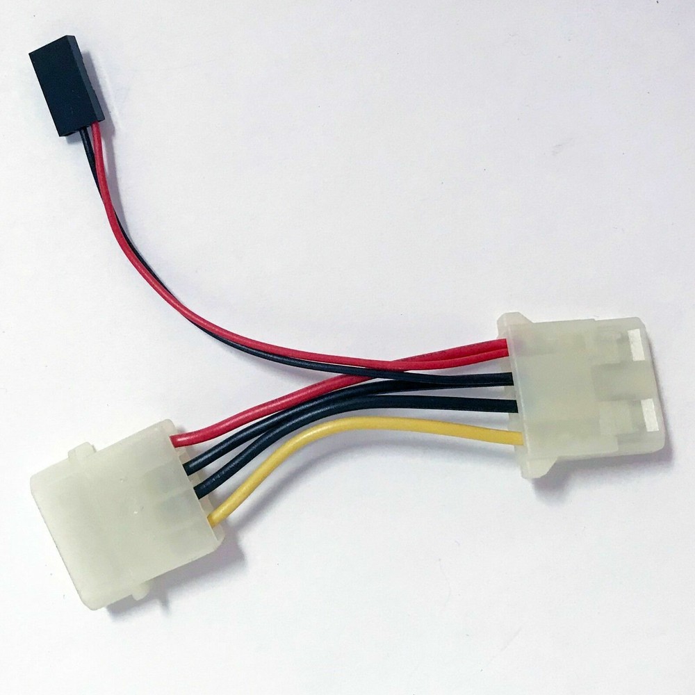 4 Pin Molex Cable with 5 Volt Pigtail NEW
