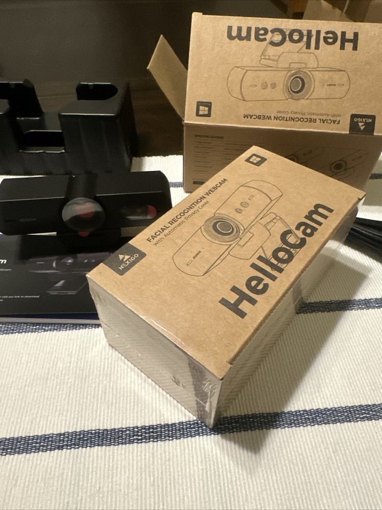 NexiGo HelloCam, 1080P Webcam with Windows Hello, True Privacy, Automatic Ele...