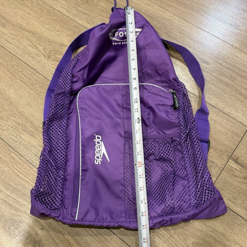 speedo swimming Mesh Backpack Purple