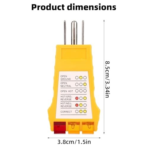 2pcs Outlet Tester, Socket Plug inTester for Standard North American AC