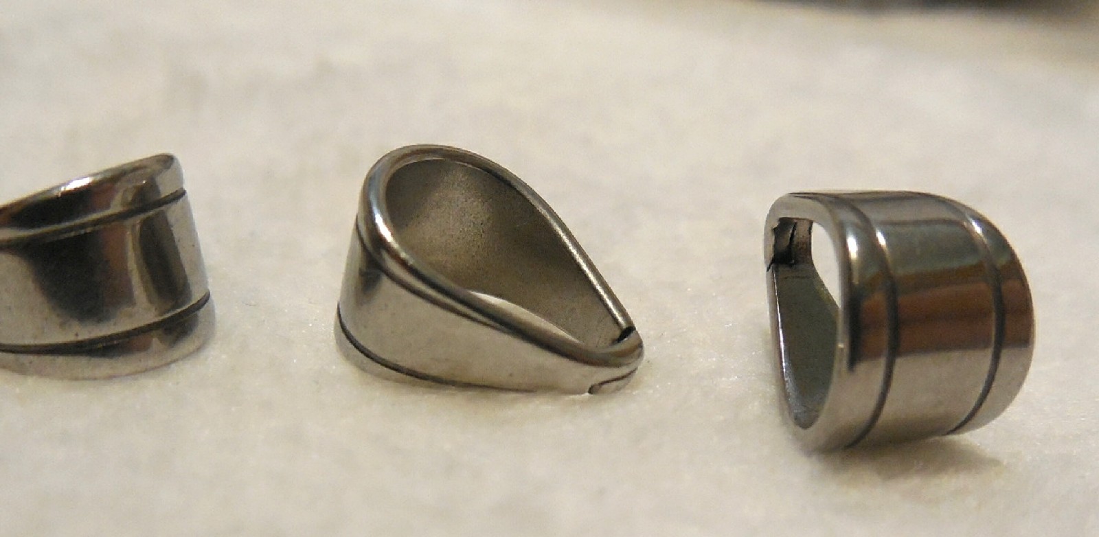 230 Pc Pinch Bail Jewelry Making Necklace Pendant Clasps Pinch Connectors Steel