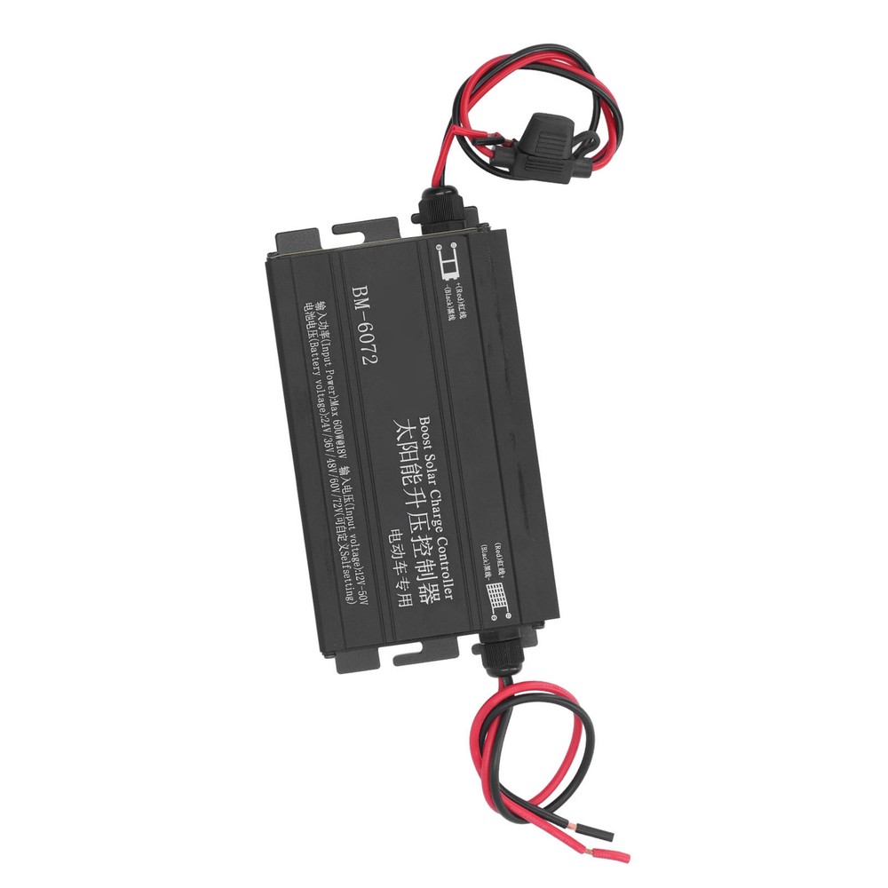 600W MPPT Boost Solar Controller 12‑50V Input LCD Step Up Solar Charging