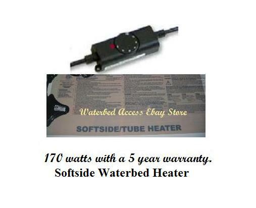 King Softside Waterbed Mattress with Free Flow bladder and Quilted Zipper Cover