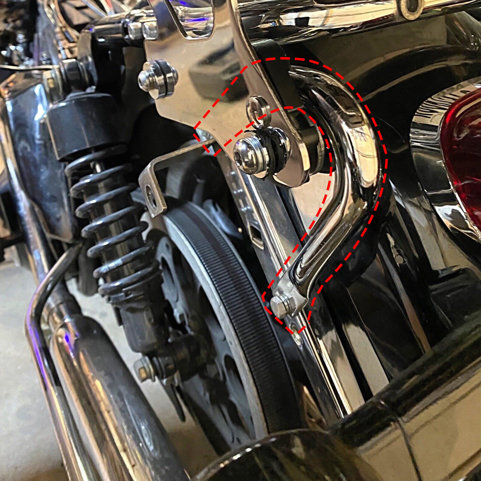 For Harley Touring Glide 97-08 Tour Pak Pack Mount Rack Docking Hardware Kit