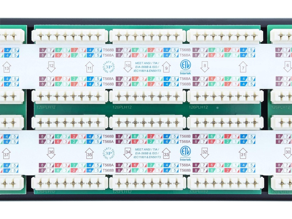 Networx Rackmount 2U 48 Port Network Patch Panel (19-inch Cat6 Patch Panel