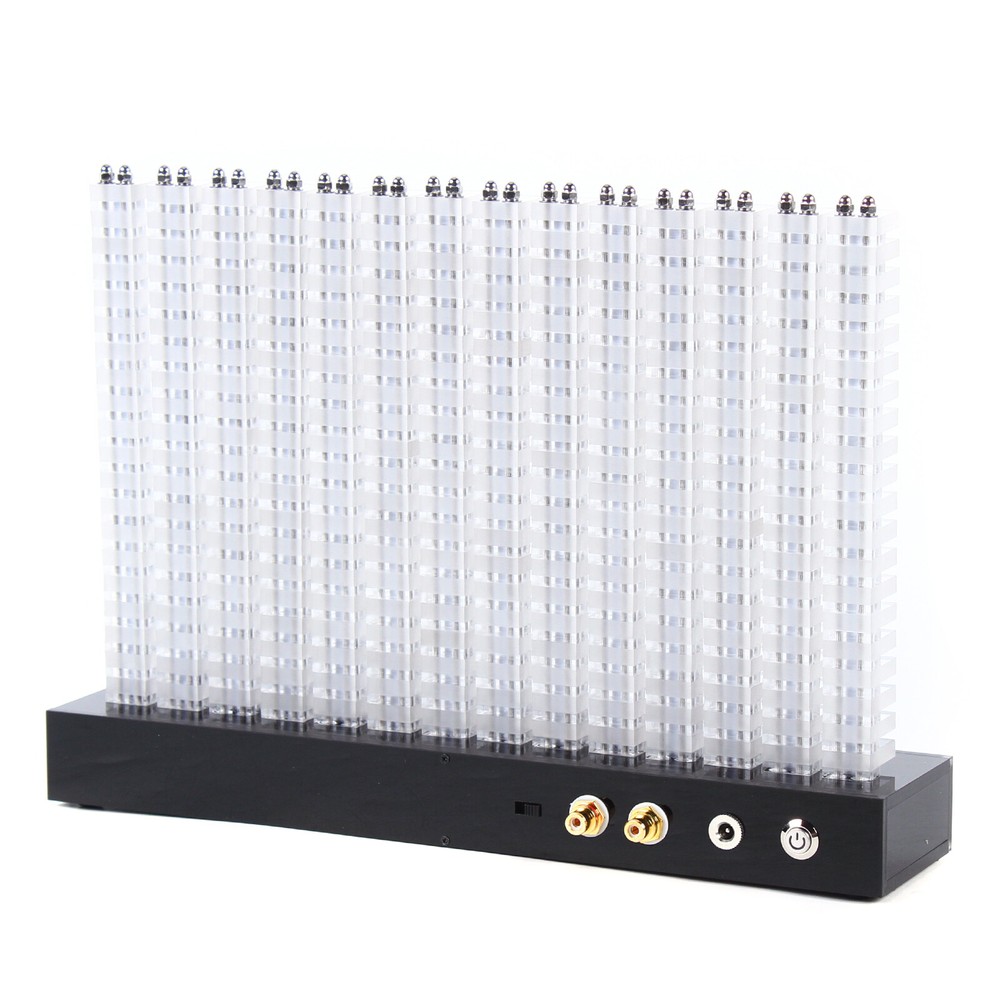 Stereo Audio Level Indicator LED Music Spectrum Display Analyzer 14 Segment 110V