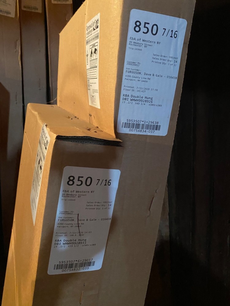 vinyl replacement windows Andersen new 8 several sizes