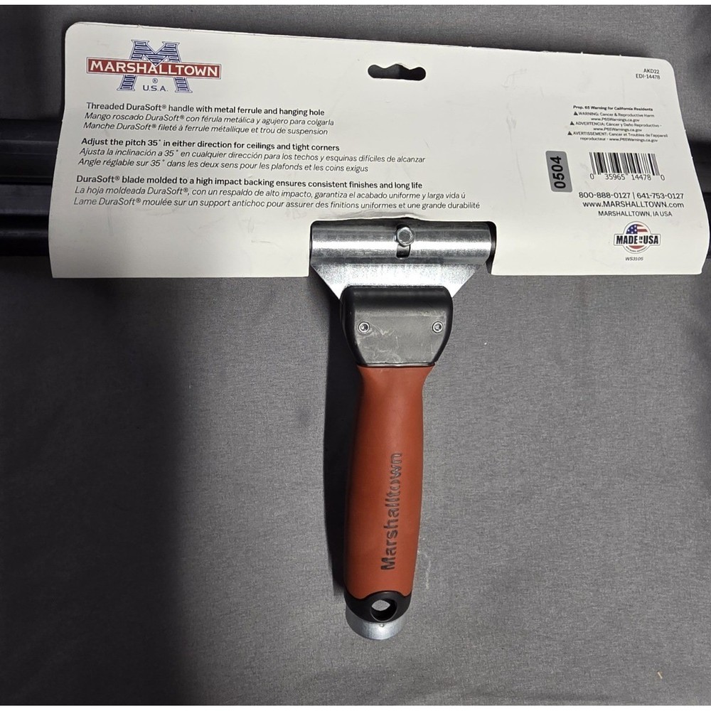 Marshalltown Adjustable Squeegee Knockdown Trowel DuraSoft Handle 22" AKD22 NEW