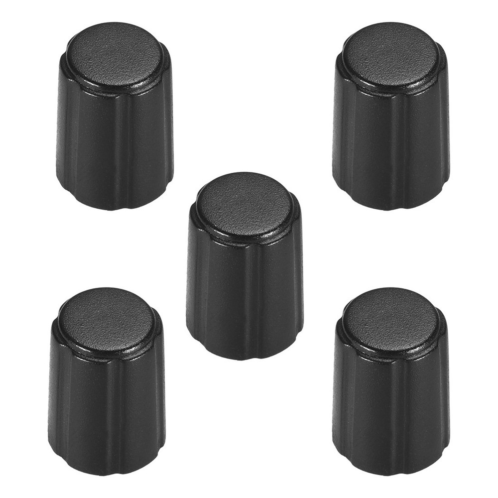 5pack 6mm Potentiometer Control Knobs For Electric Guitar Volume Tone Black