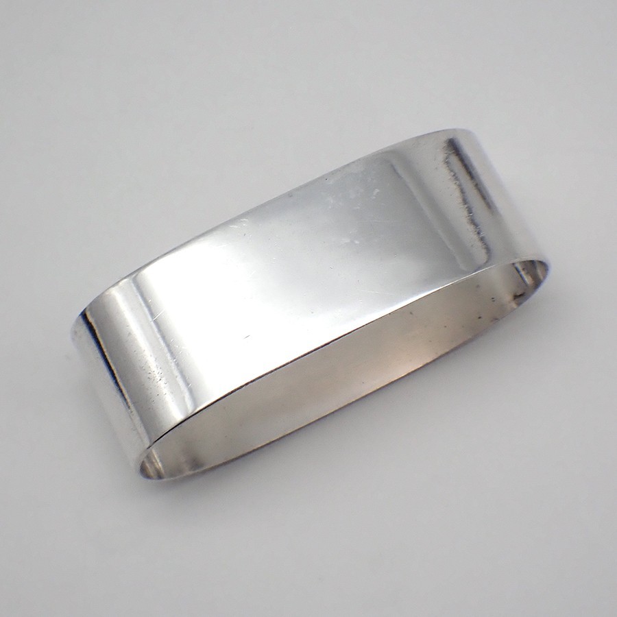 Plain Oval Napkin Ring Wallace Sterling Silver No Mono