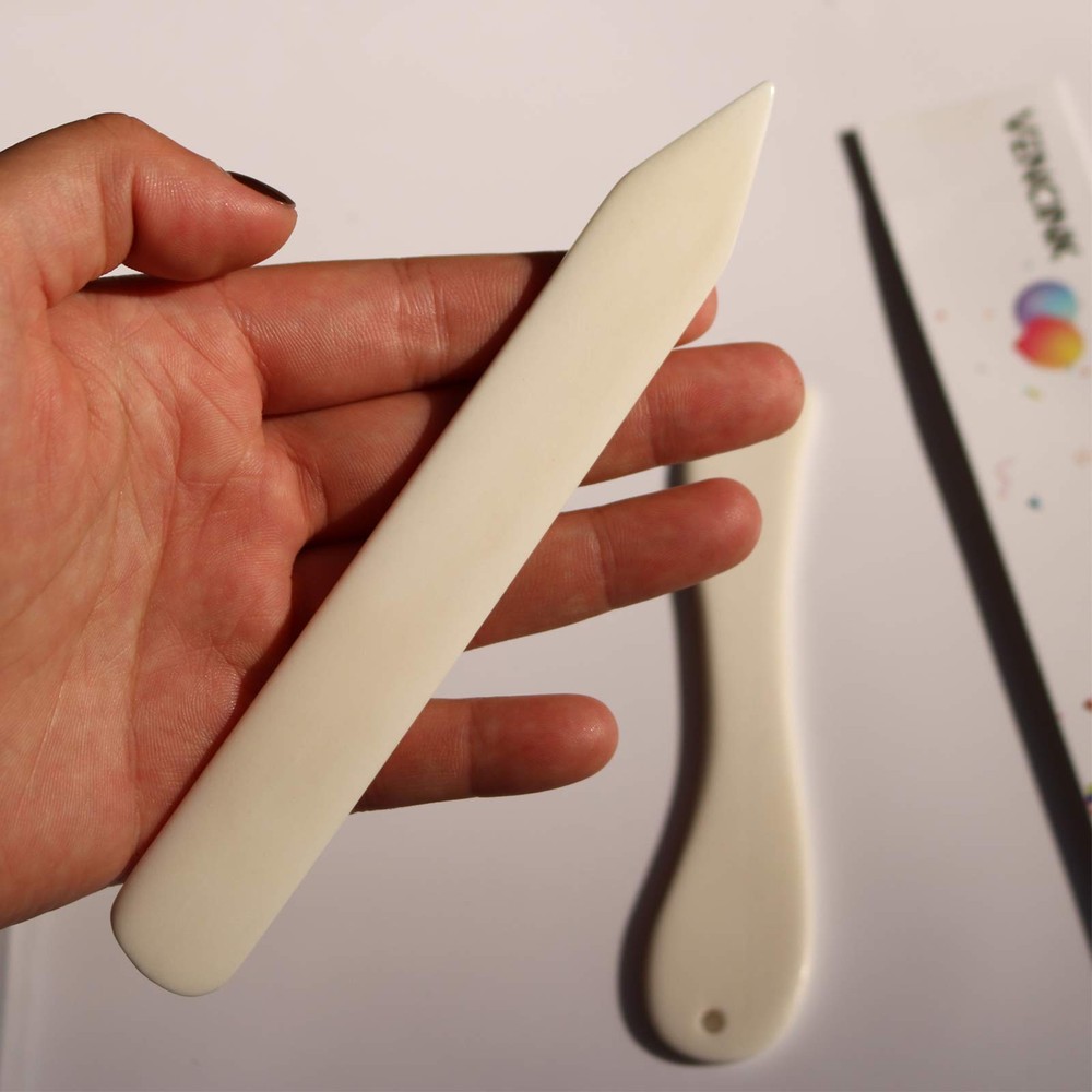 Genuine Bone Folder Tool Paper Creaser for Scoring Folding Creasing Crafting