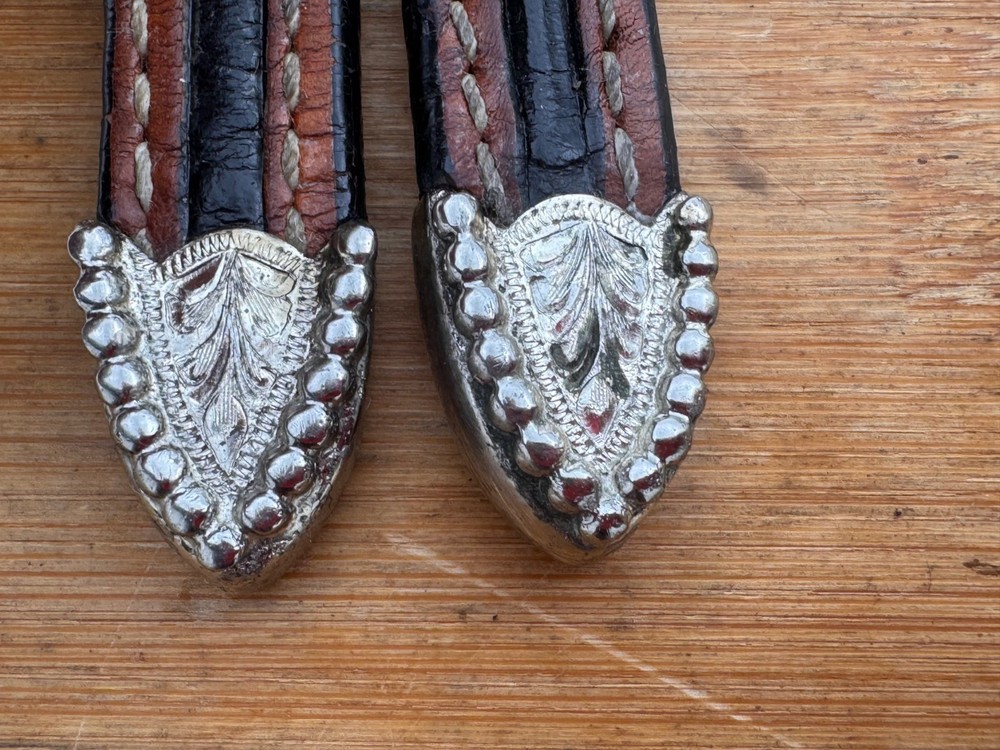 BILLY ROYAL Sterling Silver Plate REPLACEMENT DOUBLE EAR PIECES for Headstall