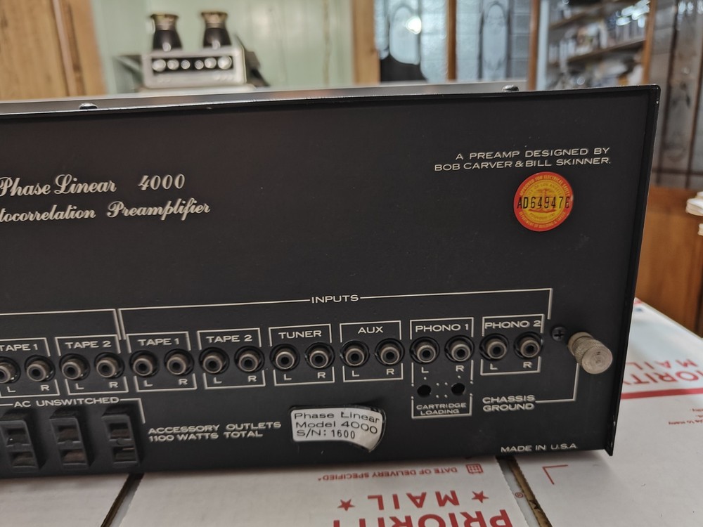 PHASE LINEAR 4000 PREAMPLIFIER HIGH FIDELITY CONTROL CONCOLE