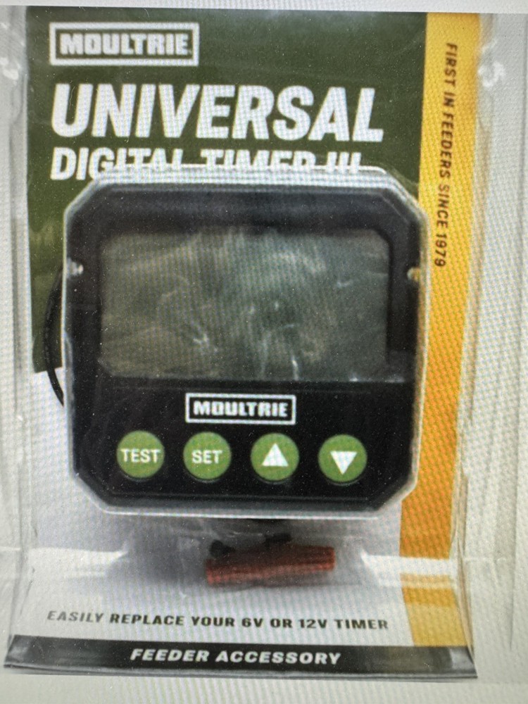 M0ULTRIE UNIVERSAL DIGITAL TIMER III 6 / 12 VOLT DEER FEEDER TIMER APP or Manual