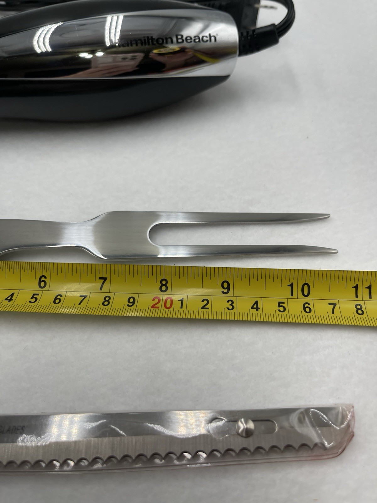 HAMILTON BEACH Classic Chrome Electric Knife & Fork 74275