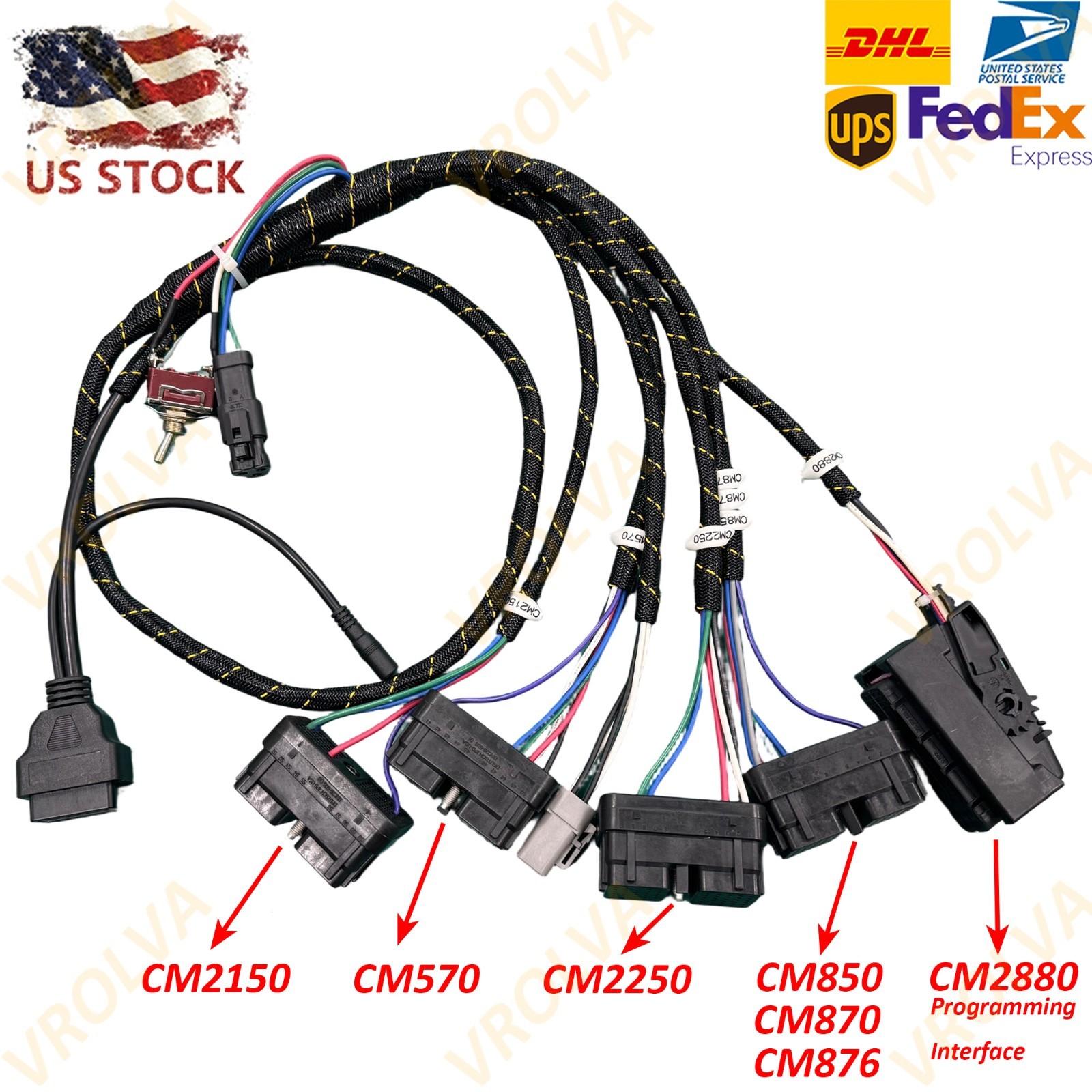 for Cummins Program Diagnosic Cable Diesel Engine Detection Wiring Harness New