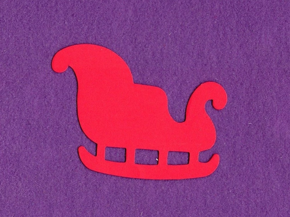SLEIGH large die cuts scrapbook cards
