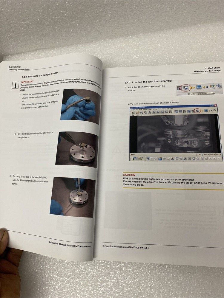 Zeus’s Software Manual Smart SEM V05.07 Operating Software For Scanning Electron