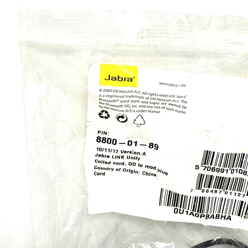 Jabra Cord 2m Coiled Siemens 8800-01-89