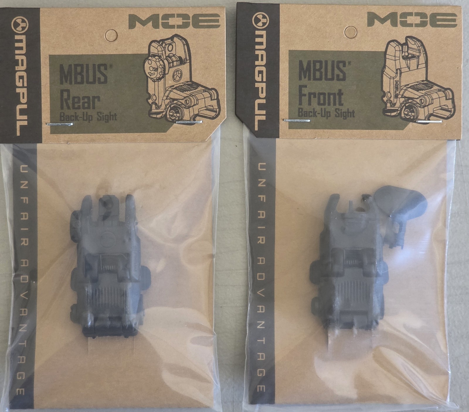 Mągpul Flip Up Back Up Sight Front / Rear Sights