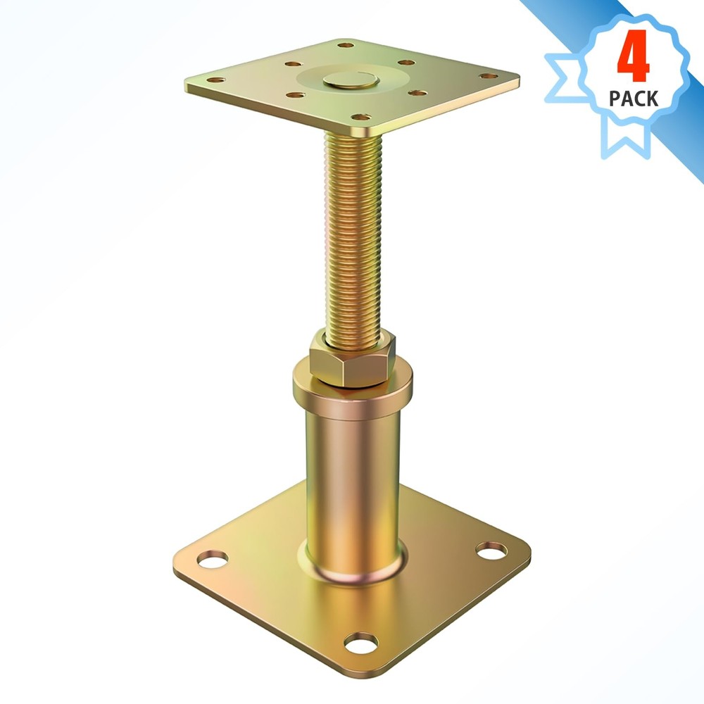4 Pack House Jacks for Leveling Adjustable Floor Jack Post Floor Jack for Hou...