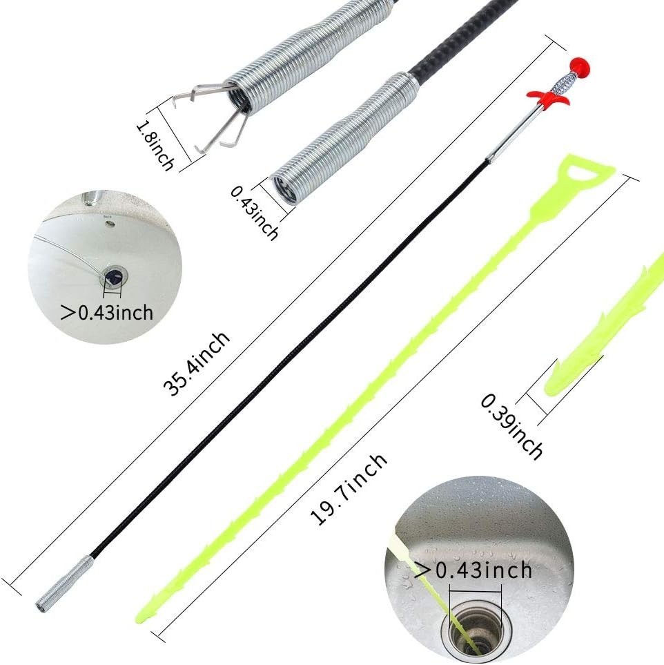 Lightweight Bendable Grabber Tool with Claws - 35.4" for Safe & Easy Reaching