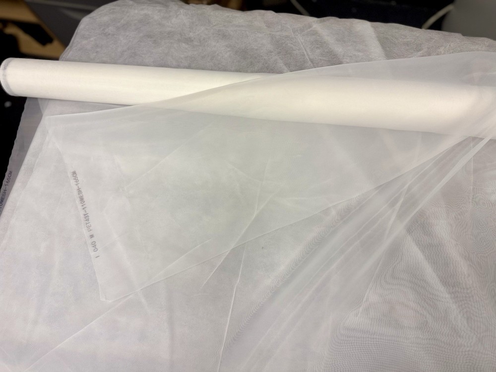 10 Yards White 110 Mesh Screen Printing Mesh – 65” Wide Polyester Fabric