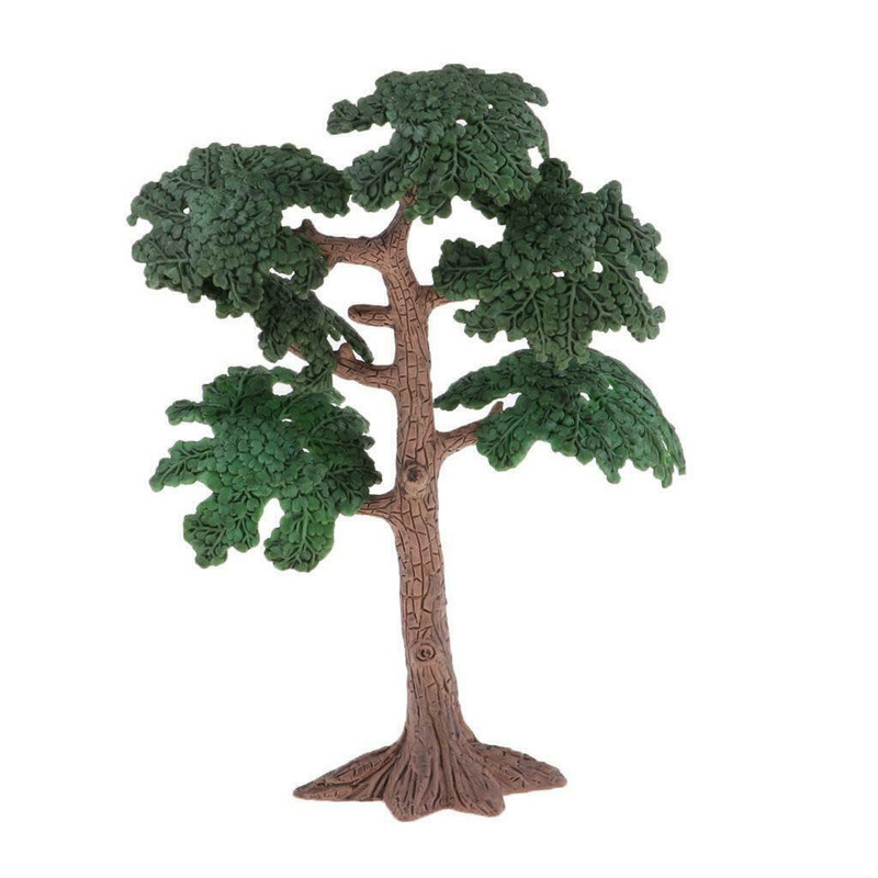 2pcs 3.9" 6.7" Ancient Cycad Tree Model Tree Garden Diorama Landscape Model