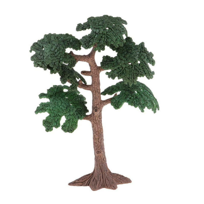 2pcs 3.9" 6.7" Ancient Cycad Tree Model Tree Garden Diorama Landscape Model