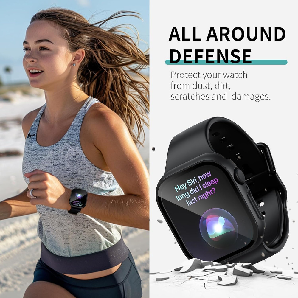 COMMUTER 3 Pack Case for Apple Watch Screen Protector Case Series 10 46Mm