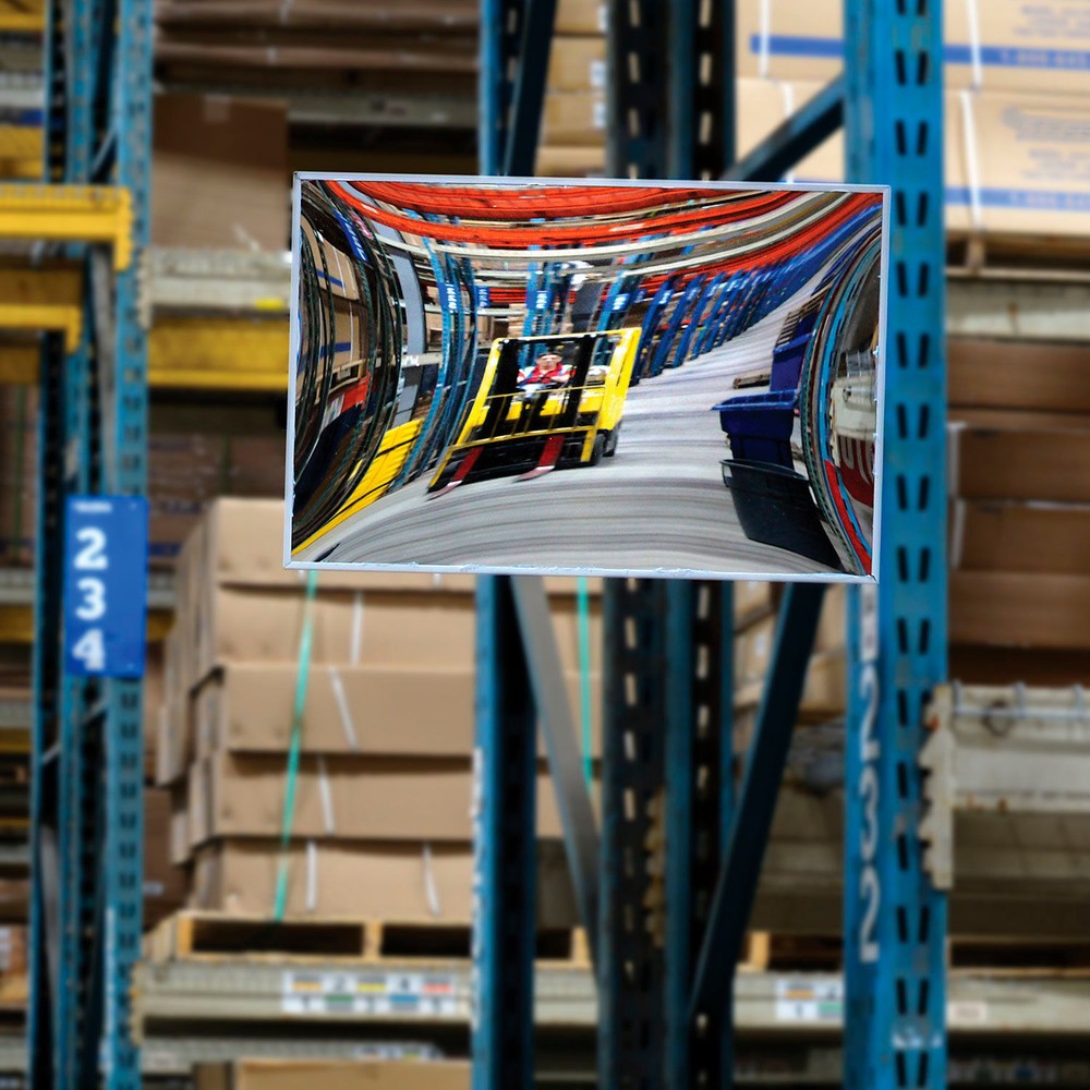 Rectangular Flat Glass Convex Mirror Indoor 16"x24"