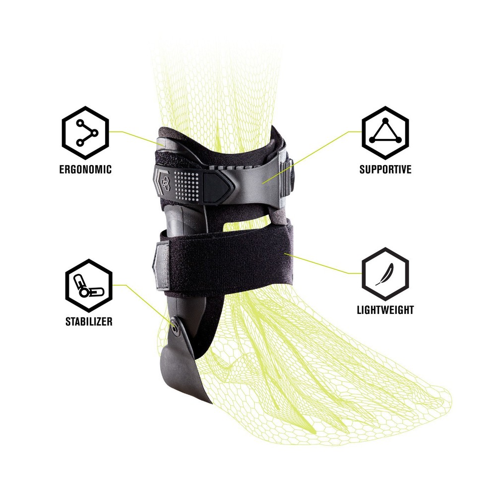 DonJoy Performance Bionic Stirrup Ankle Brace Maximum Support (Black/Large/Left)