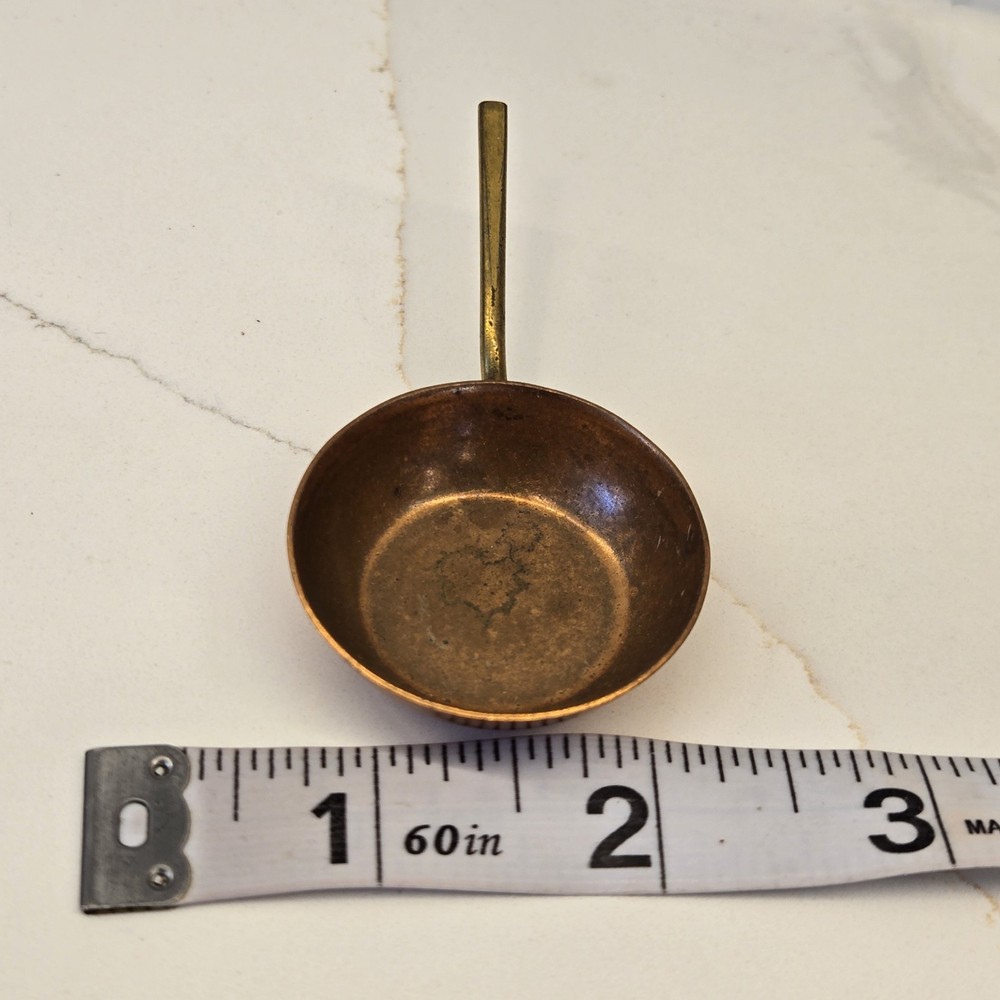 Copper Saute Pan - Small - Vintage 1"x3" long (with handle)