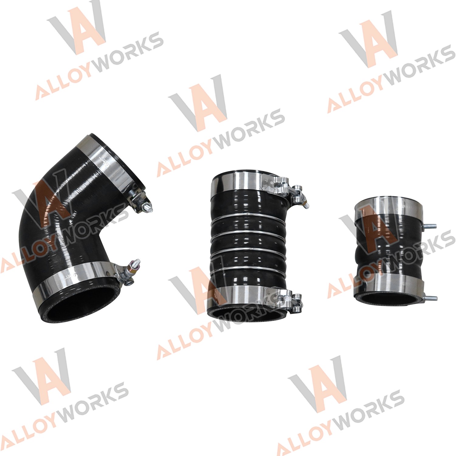 Silicone Hose Kit w/Stainless Clamps For 06-10 08 GM 6.6L LBZ LMM Duramax Diesel